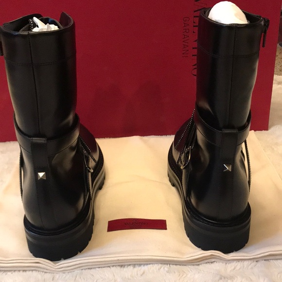 AUTHENTIC BNIB Valentino Rockstud Combat Boots 38 - Picture 4 of 7